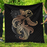 Bohemian Spiritual Fish Print Quilt
