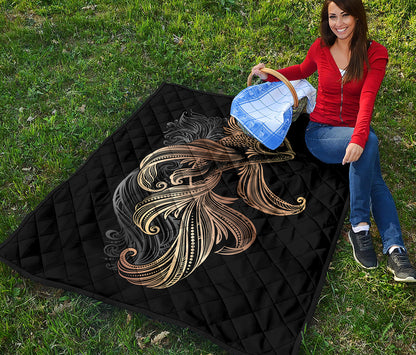 Bohemian Spiritual Fish Print Quilt