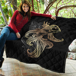 Bohemian Spiritual Fish Print Quilt