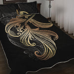 Bohemian Spiritual Fish Print Quilt Bed Set