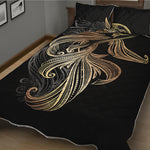 Bohemian Spiritual Fish Print Quilt Bed Set