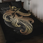 Bohemian Spiritual Fish Print Quilt Bed Set