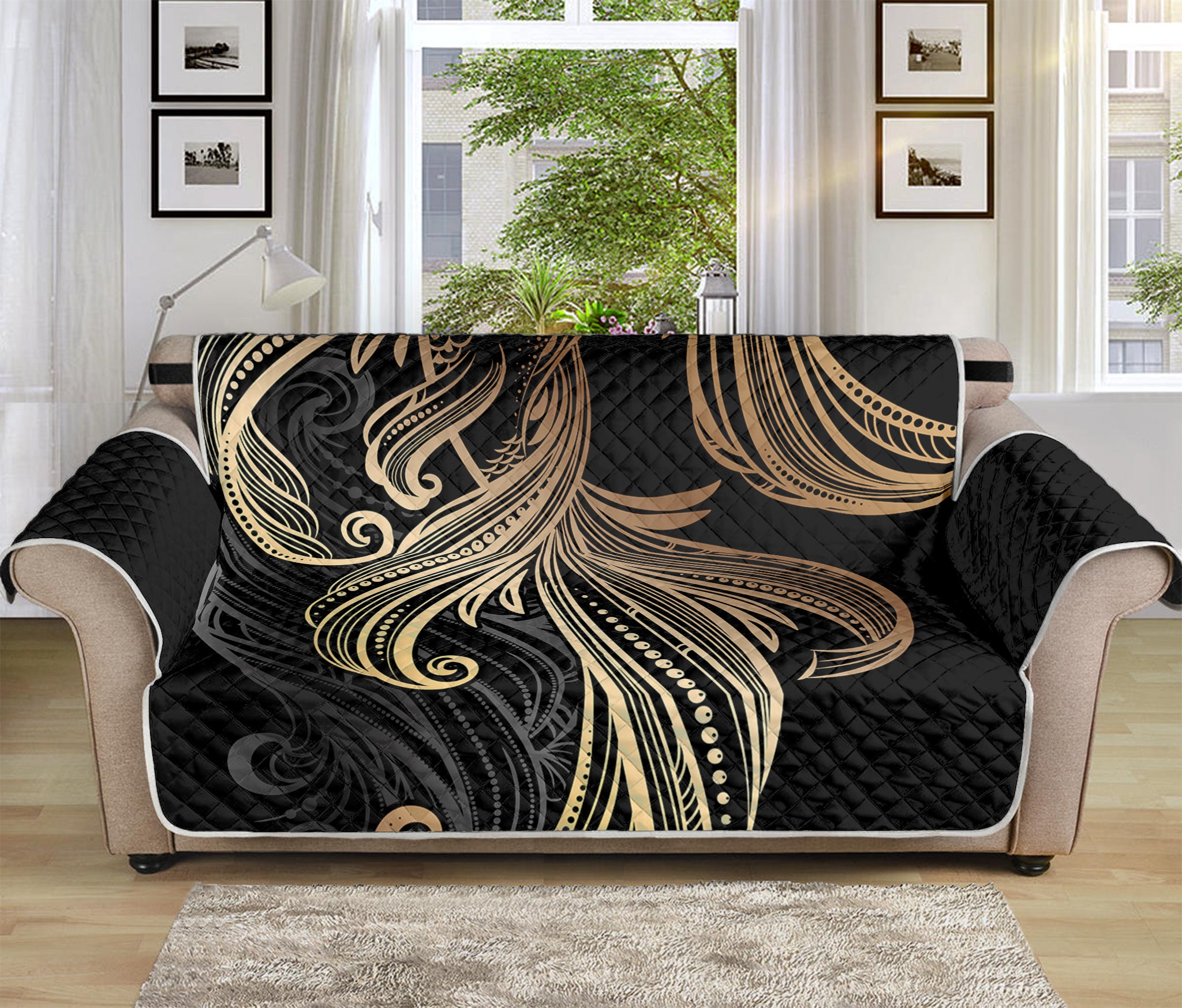 Bohemian Spiritual Fish Print Sofa Protector