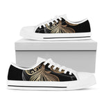 Bohemian Spiritual Fish Print White Low Top Shoes