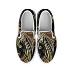 Bohemian Spiritual Fish Print White Slip On Shoes