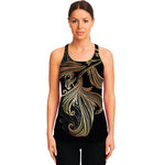 Bohemian Spiritual Fish Print Women's Racerback Tank Top