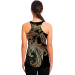 Bohemian Spiritual Fish Print Women's Racerback Tank Top