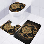 Bohemian Sun And Moon Print 3 Piece Bath Mat Set