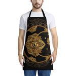 Bohemian Sun And Moon Print Apron