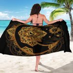 Bohemian Sun And Moon Print Beach Sarong Wrap