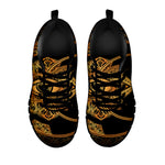 Bohemian Sun And Moon Print Black Sneakers