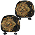 Bohemian Sun And Moon Print Car Headrest Covers