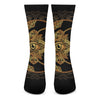 Bohemian Sun And Moon Print Crew Socks