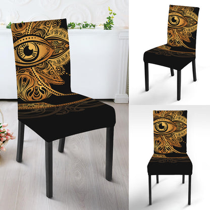 Bohemian Sun And Moon Print Dining Chair Slipcover