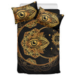 Bohemian Sun And Moon Print Duvet Cover Bedding Set