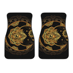 Bohemian Sun And Moon Print Front Car Floor Mats