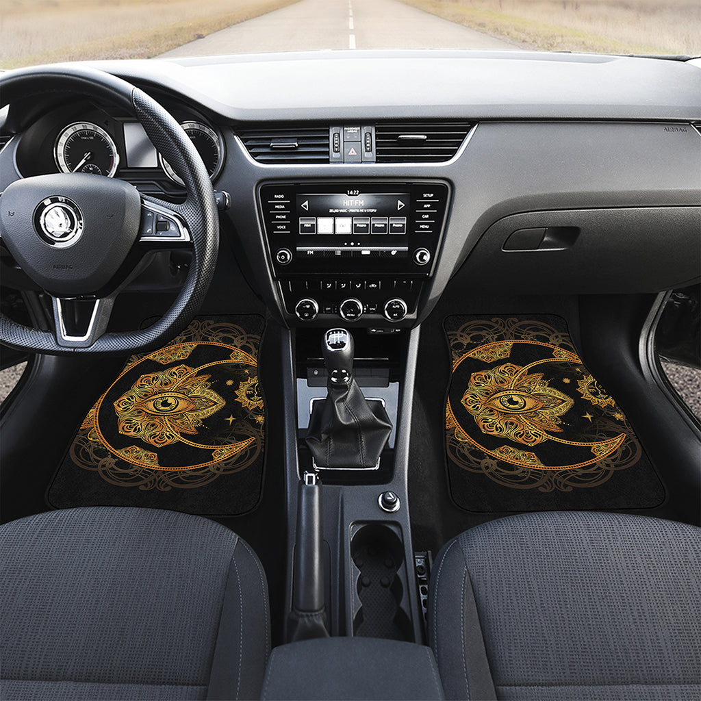 Bohemian Sun And Moon Print Front Car Floor Mats