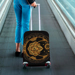 Bohemian Sun And Moon Print Luggage Cover