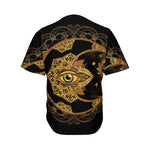 Bohemian Sun And Moon Print Men's Baseball Jersey