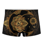 Bohemian Sun And Moon Print Men's Boxer Briefs