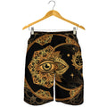 Bohemian Sun And Moon Print Men's Shorts