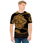 Bohemian Sun And Moon Print Men's T-Shirt