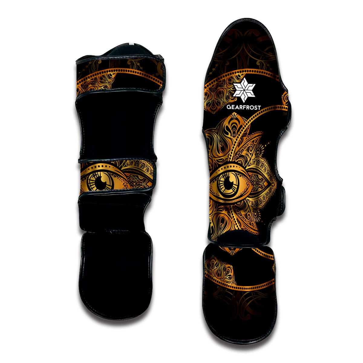 Bohemian Sun And Moon Print Muay Thai Shin Guard