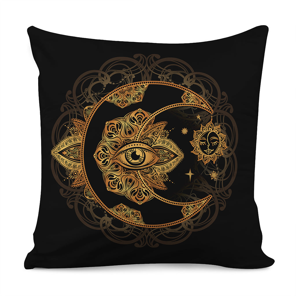 Bohemian Sun And Moon Print Pillow Cover
