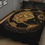 Bohemian Sun And Moon Print Quilt Bed Set