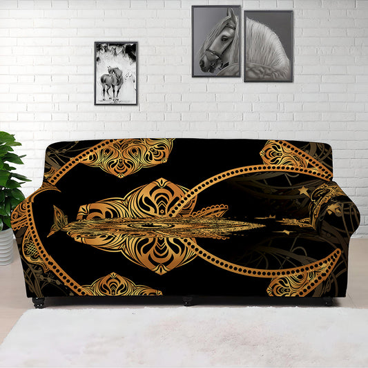 Bohemian Sun And Moon Print Sofa Cover