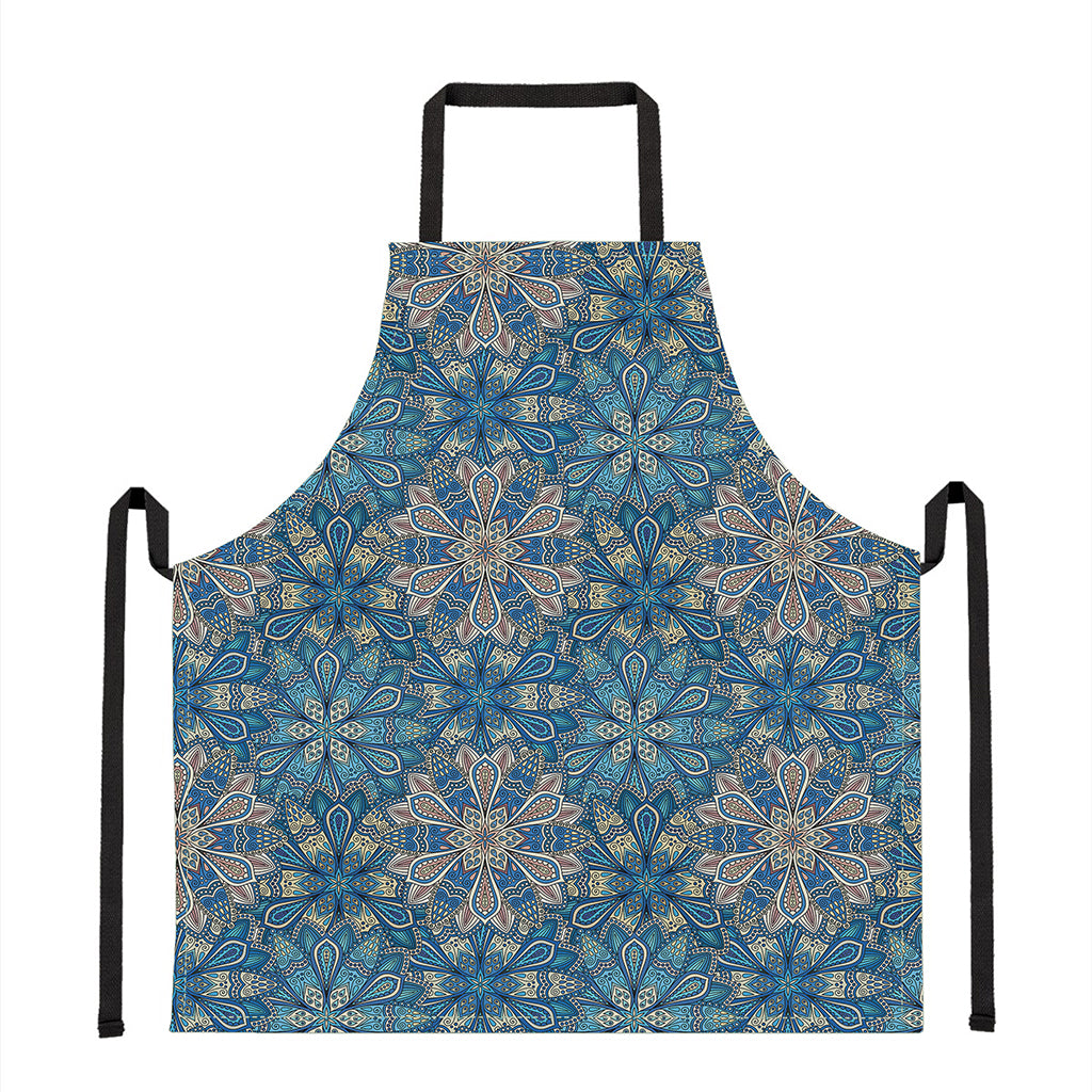 Boho Chic Mandala Floral Print Apron