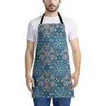 Boho Chic Mandala Floral Print Apron