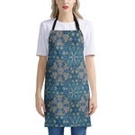 Boho Chic Mandala Floral Print Apron