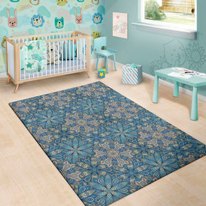 Boho Chic Mandala Floral Print Area Rug