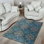 Boho Chic Mandala Floral Print Area Rug