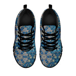 Boho Chic Mandala Floral Print Black Sneakers