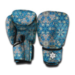 Boho Chic Mandala Floral Print Boxing Gloves