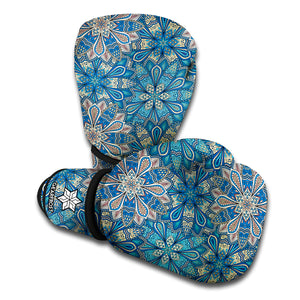 Boho Chic Mandala Floral Print Boxing Gloves