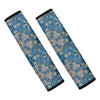 Boho Chic Mandala Floral Print Car Seat Belt Covers