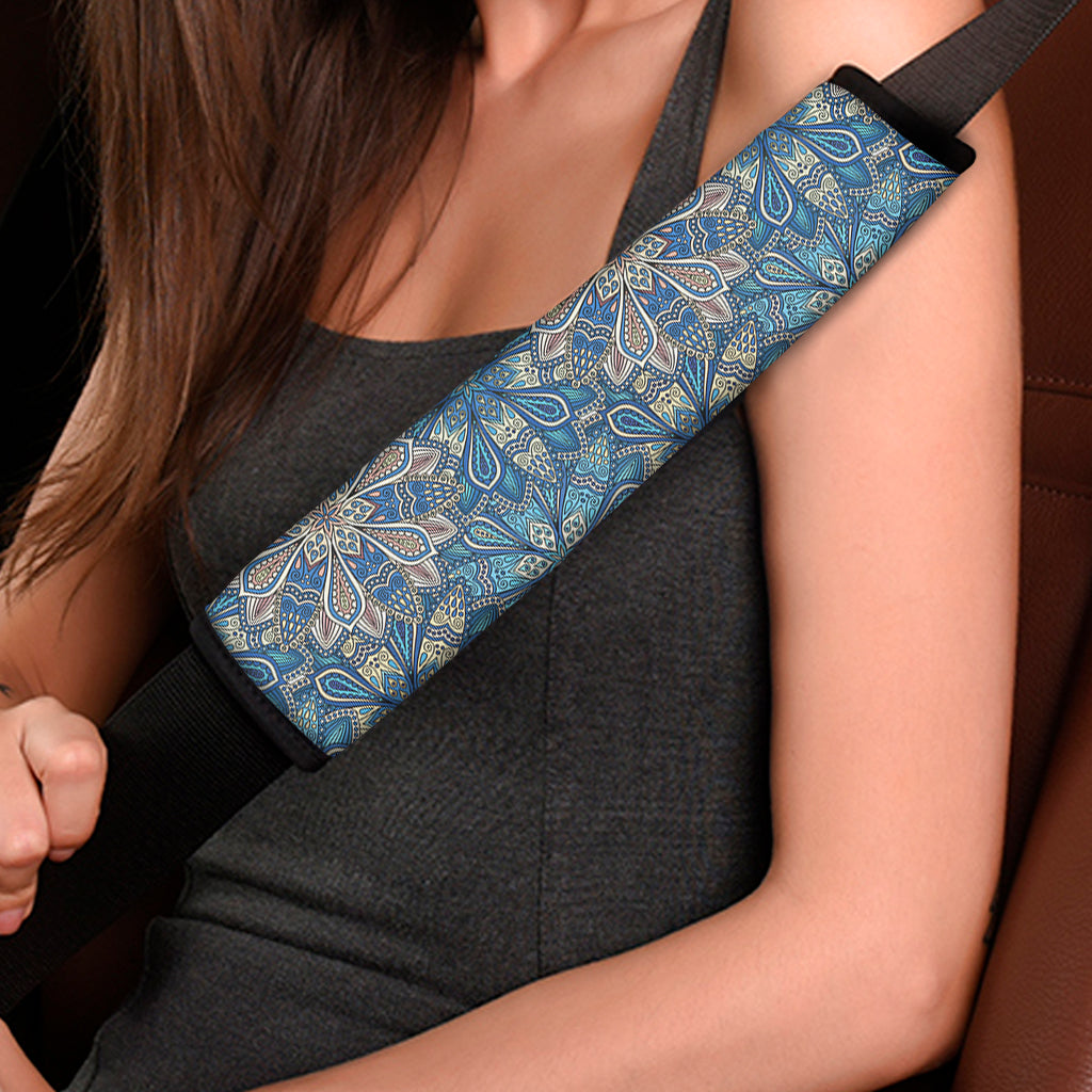 Boho Chic Mandala Floral Print Car Seat Belt Covers