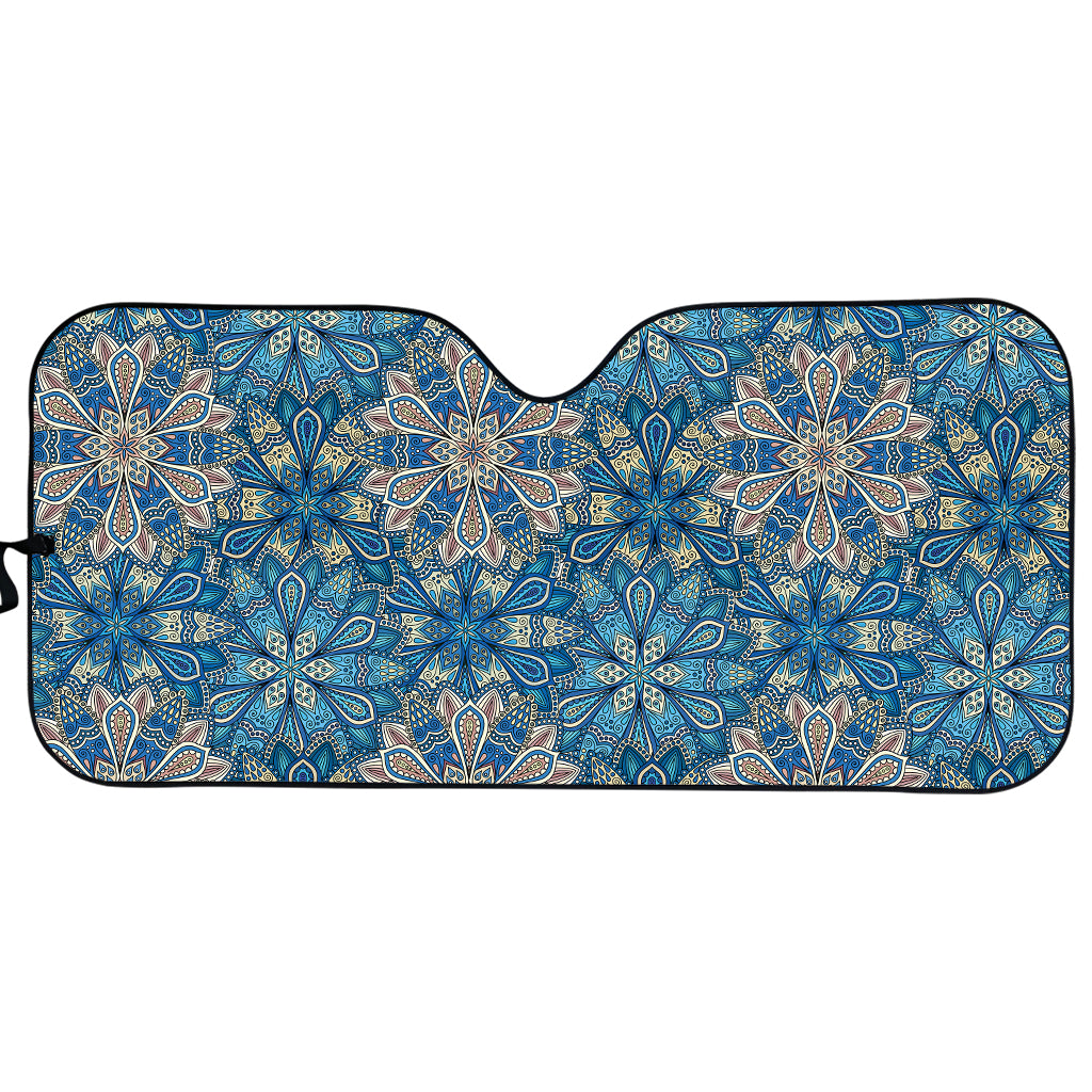 Boho Chic Mandala Floral Print Car Sun Shade