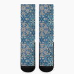 Boho Chic Mandala Floral Print Crew Socks