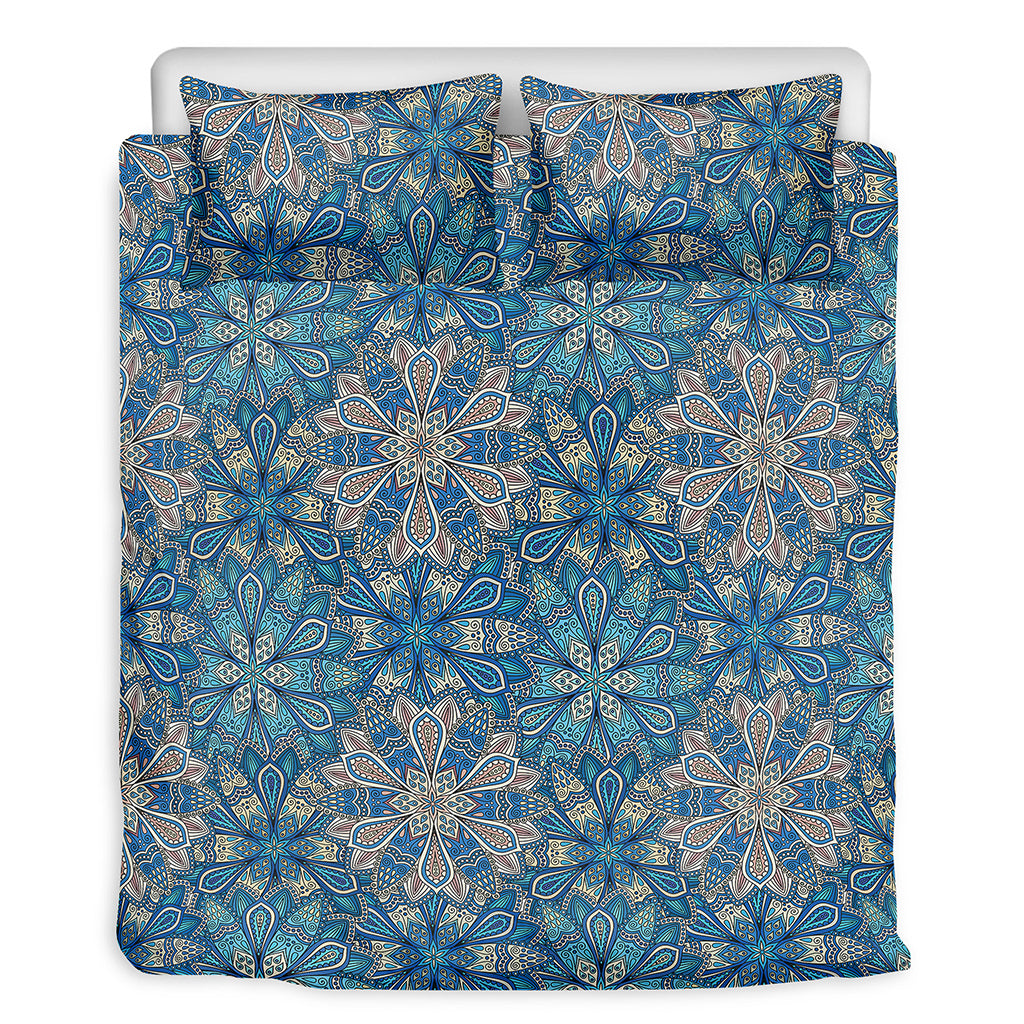 Boho Chic Mandala Floral Print Duvet Cover Bedding Set