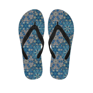 Boho Chic Mandala Floral Print Flip Flops