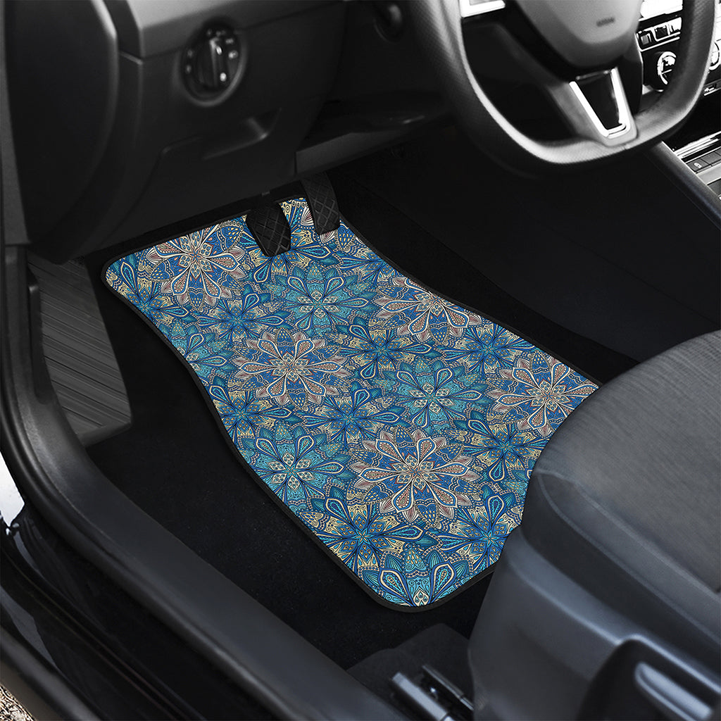 Boho Chic Mandala Floral Print Front Car Floor Mats