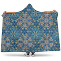 Boho Chic Mandala Floral Print Hooded Blanket