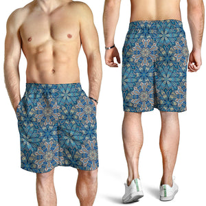 Boho Chic Mandala Floral Print Men's Shorts