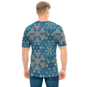 Boho Chic Mandala Floral Print Men's T-Shirt