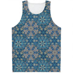 Boho Chic Mandala Floral Print Men's Tank Top