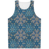 Boho Chic Mandala Floral Print Men's Tank Top